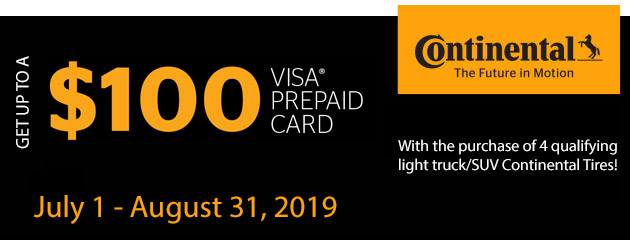 Continental - Up to $100 Prepaid Card