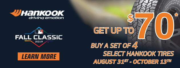 Hankook - Up to $70 Rebate